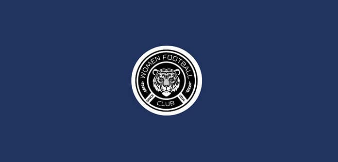 Women Football Club logo featuring a tiger emblem with the motto “Our Differences Our Strengths”