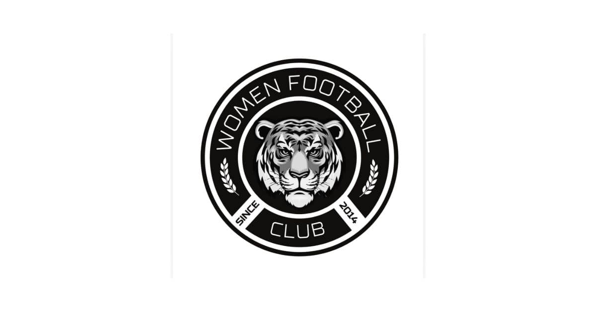 Women Football Club logo featuring a tiger emblem with the motto “Our Differences Our Strengths”