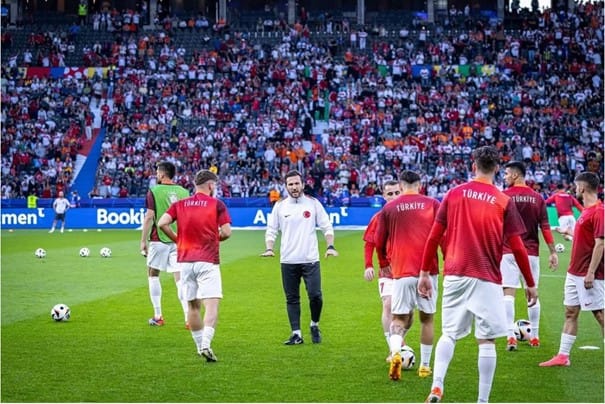 Vural Durmuş, Türkiye A Milli Takımı ile Euro 2024 ısınma antrenmanında