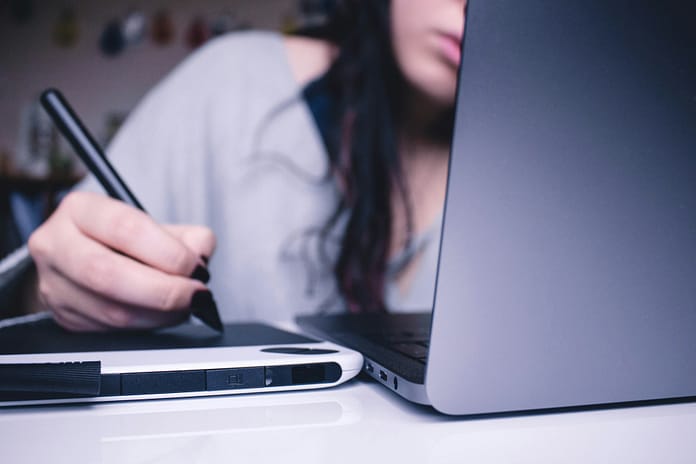 Woman Studying