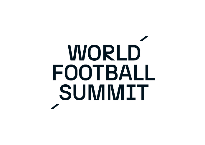 White World Football Summit logo on a transparent background
