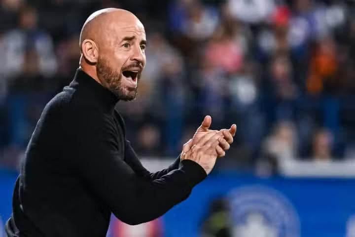 Who is Laurent Courtois? Laurent Courtois coaching CF Montréal during an MLS match, giving instructions from the touchline.