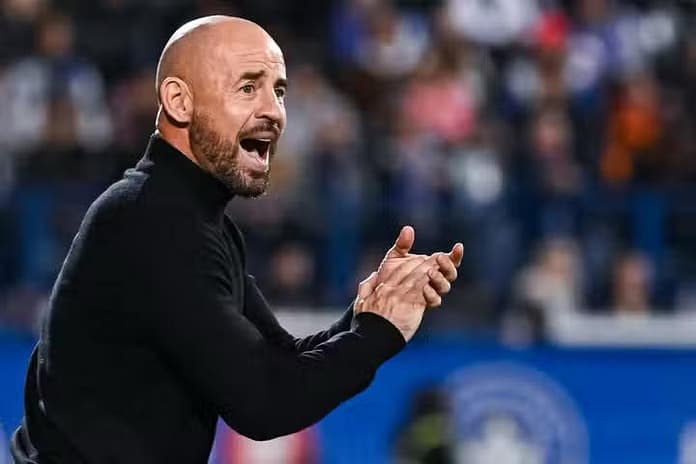 Laurent Courtois Laurent Courtois coaching CF Montréal during an MLS match, giving instructions from the touchline.